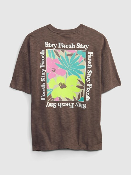 GAP Tricou cu imprimeu Stay Fresh pentru copii GAP