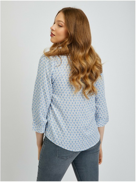 Orsay Bluză de damă albastru deschis cu model ORSAY
