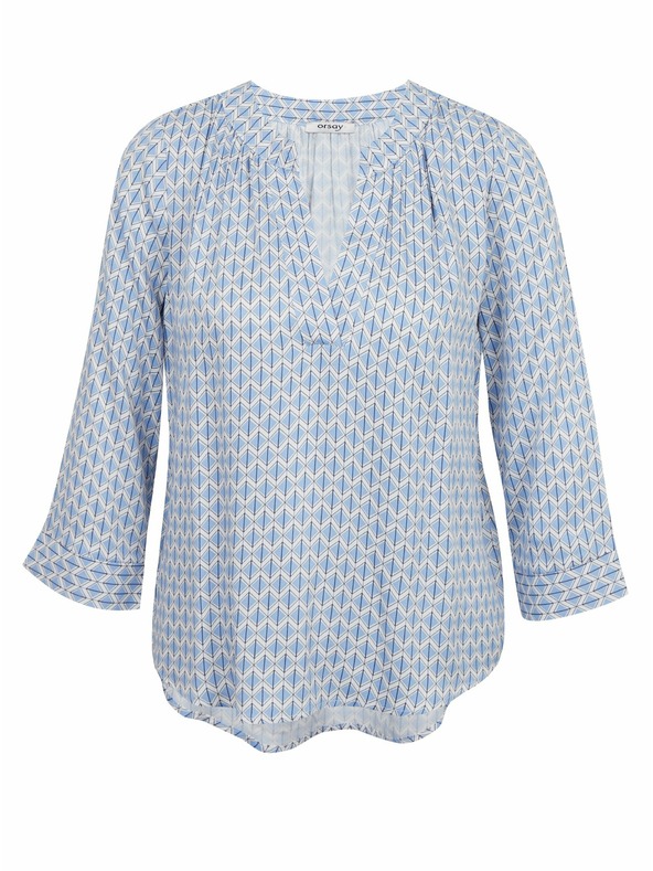 Orsay Bluză de damă albastru deschis cu model ORSAY