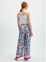 Orsay Pantaloni de damă florali albastru deschis ORSAY