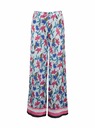 Orsay Pantaloni de damă florali albastru deschis ORSAY