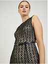 Orsay Rochie de damă bej-negru cu centură ORSAY