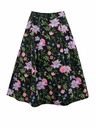 Orsay Fustă neagră cu model floral de damă ORSAY