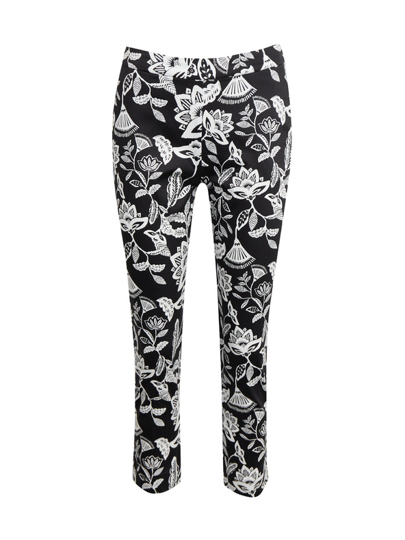 Orsay Pantaloni de damă cu model alb și negru ORSAY