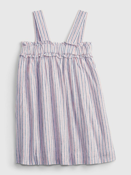 GAP Baby rochie din in cu dungi GAP