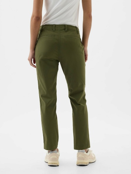 GAP Pantaloni cu buzunare de culoare Mid-Rise Downtown Khacki GAP