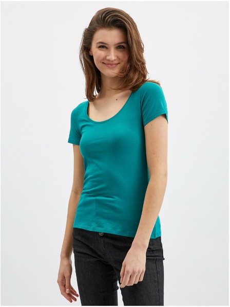 Orsay Tricou basic verde de damă ORSAY