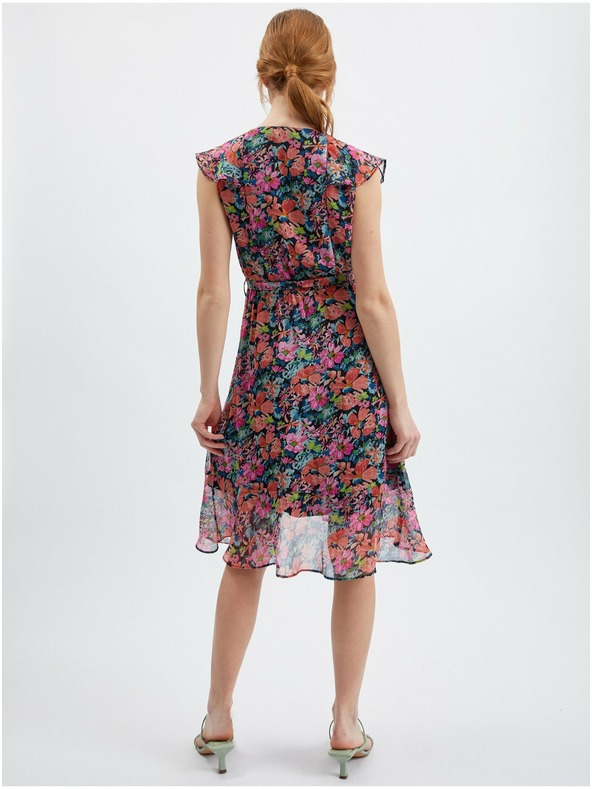 Orsay Rochie cu model floral roșu-negru de damă ORSAY
