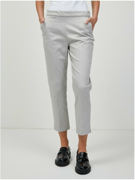 Orsay Pantaloni trei sferturi de damă gri deschis ORSAY