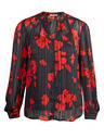 Orsay Bluză cu model floral roșu-negru de damă ORSAY