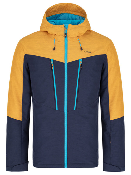 Loap Jachetă de schi albastru și galben pentru bărbați LOAP Lawrence