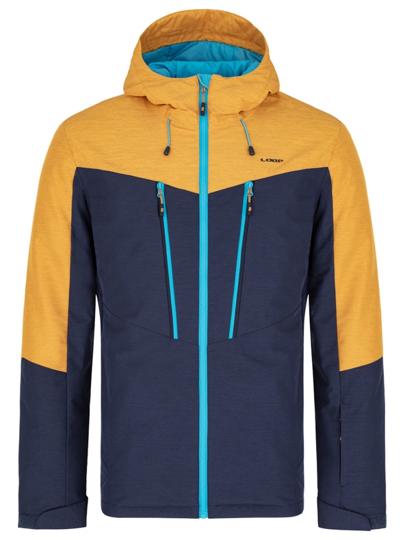 Loap Jachetă de schi albastru și galben pentru bărbați LOAP Lawrence