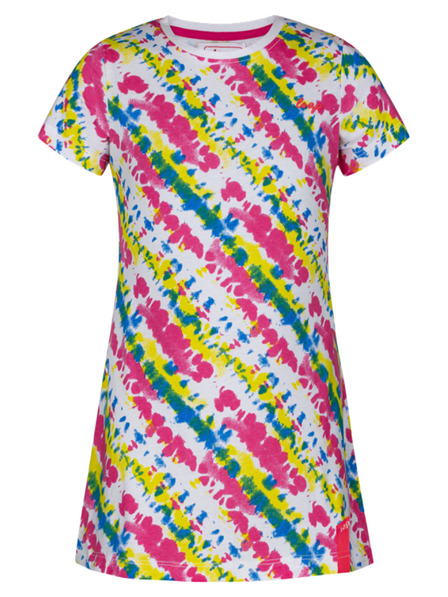 Loap Rochie cu model pentru fete roz și alb LOAP Bestona