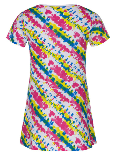 Loap Rochie cu model pentru fete roz și alb LOAP Bestona