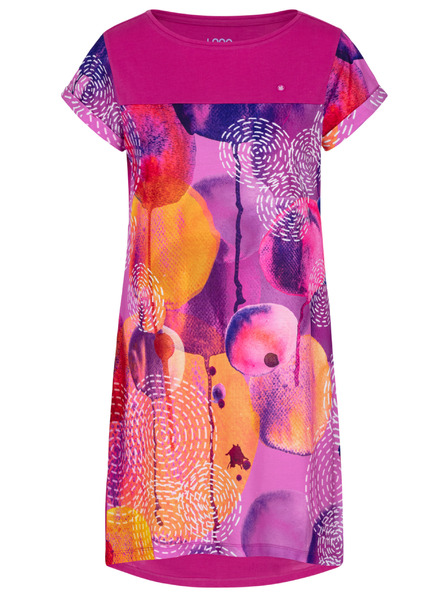 Loap Rochie de vară cu model pentru femei roz închis LOAP ANNABELLE