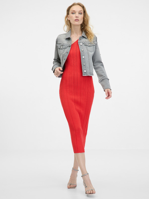 Orsay Jachetă de damă din denim gri ORSAY