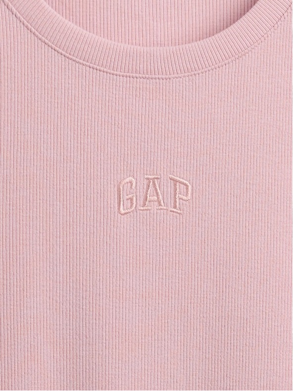 GAP Tricou scurt din material reiat cu logo GAP