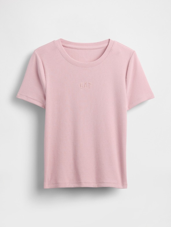 GAP Tricou scurt din material reiat cu logo GAP