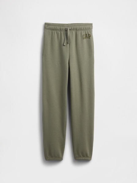 GAP Pantaloni de trening fleece logo army pentru copii GAP