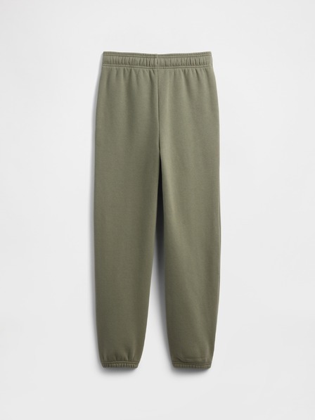GAP Pantaloni de trening fleece logo army pentru copii GAP