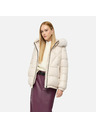 Geox Geox Backsie - jachetă cremă cu puf pentru femei