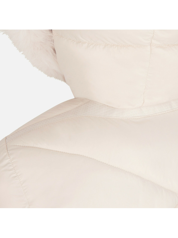 Geox Geox Backsie - jachetă cremă cu puf pentru femei