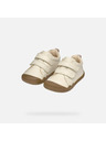 Geox Geox Steppieup Girl - pantofi albi pentru primii pași, tip barefoot pentru fete