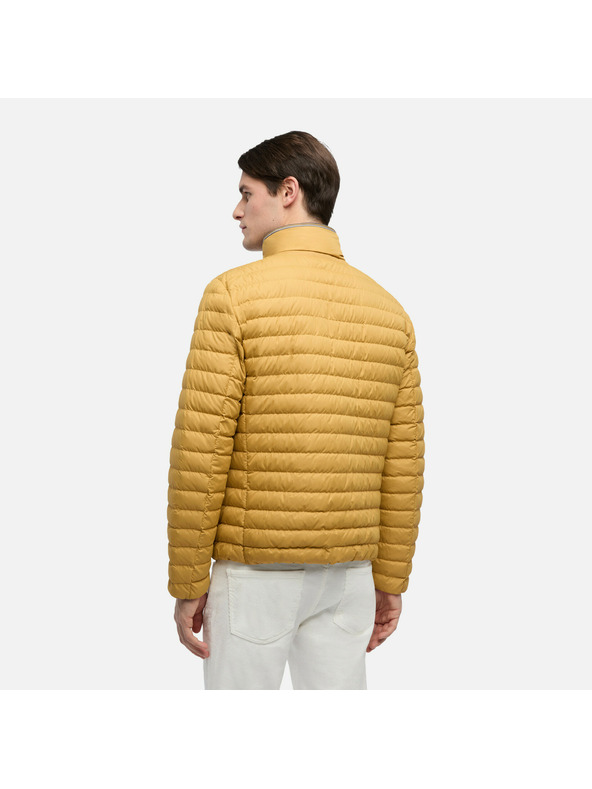 Geox Geox Warrens - jachetă galbenă cu puf pentru bărbați