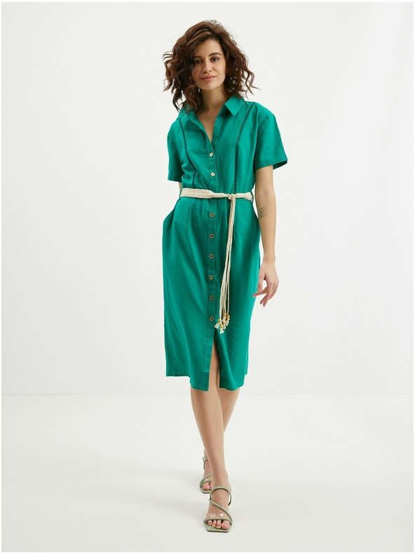 Orsay Rochie de damă verde din in ORSAY