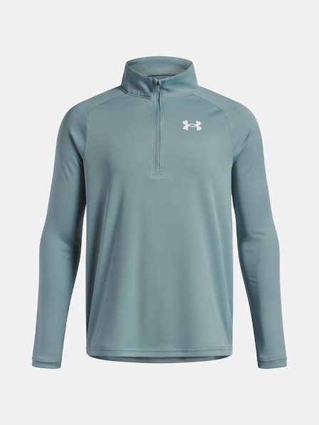 Under Armour Tricou pentru băieți Under Armour UA Tech 2.0 1/2 Zip-GRN