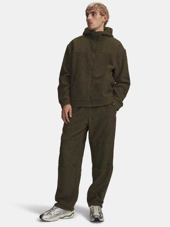 Under Armour Pantaloni sport pentru bărbați Under Armour UA High Pile Fleece Pants-GRN