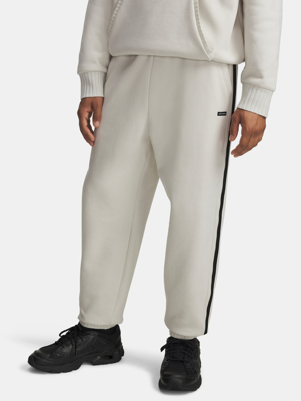 Under Armour Pantaloni de trening pentru bărbați Under Armour UA Icon Heavy Rib Jogger-WHT