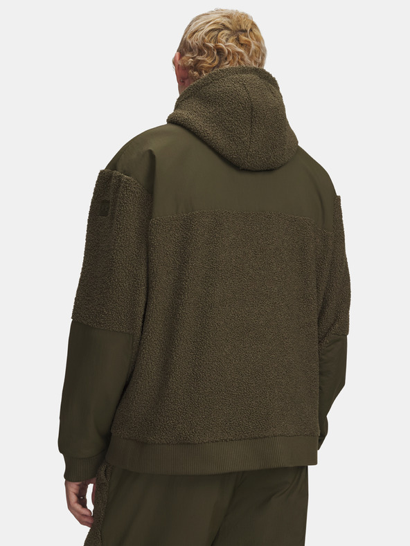 Under Armour Hanorac bărbați Under Armour UA High Pile Fleece FZ-GRN