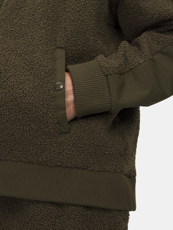 Under Armour Hanorac bărbați Under Armour UA High Pile Fleece FZ-GRN