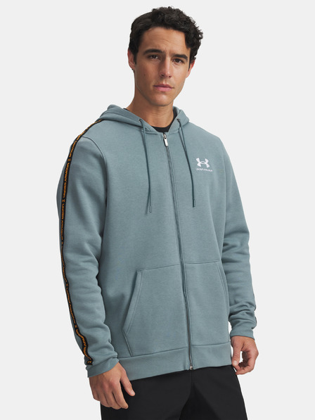 Under Armour Hanorac bărbați Under Armour UA Icon Fleece FZ Taping-BLU