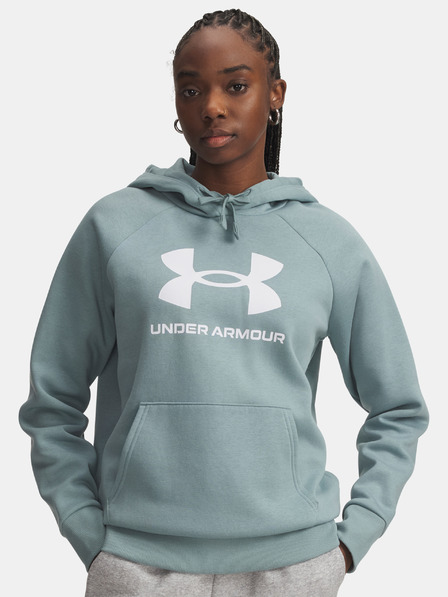 Under Armour Hanorac damă Under Armour UA Rival Fleece Big Logo HD-GRN