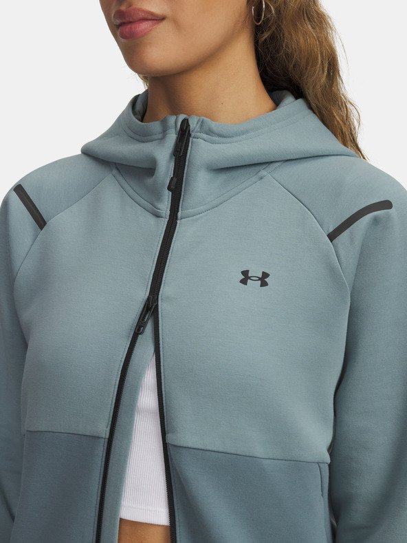 Under Armour Hanorac damă Under Armour Unstoppable Fleece FZ-GRN
