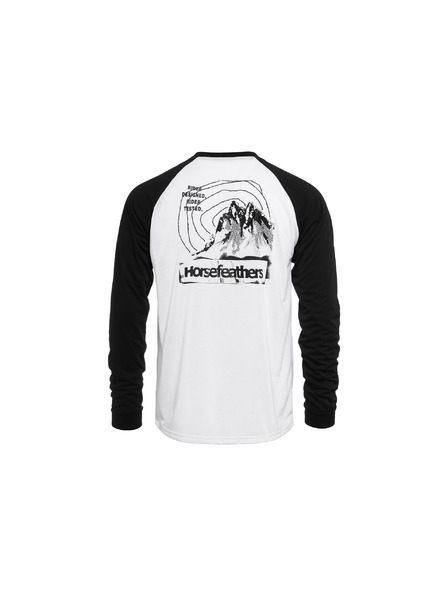 Horsefeathers Tricou Shank LS - alb