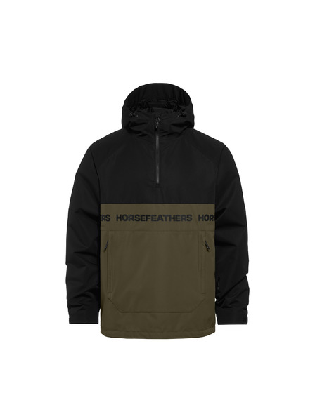 Horsefeathers Geacă Gordie - negru/verde măsliniu