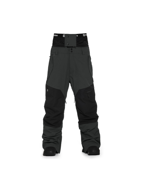 Horsefeathers Pantaloni Nelson - fantomă/negru