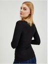 Orsay Bluză de damă neagră cu dantelă ORSAY