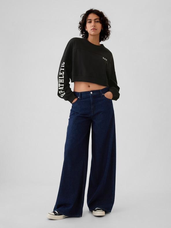 GAP Hanorac crop cu logo GAP