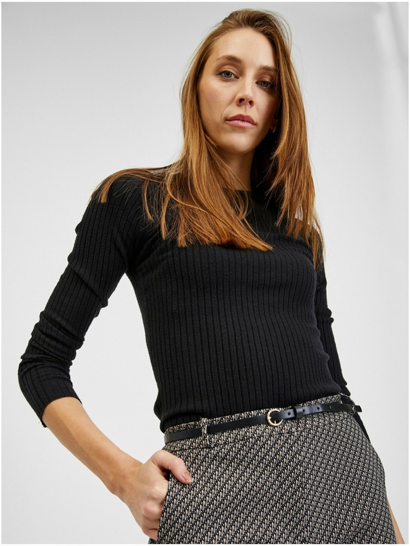 Orsay Pantaloni de damă cu model alb și negru ORSAY