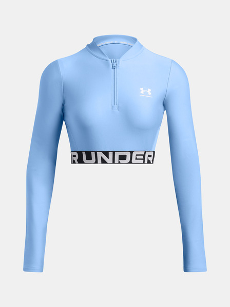 Under Armour Tricou HeatGear Rib 1/4 Zip LS pentru femei Under Armour