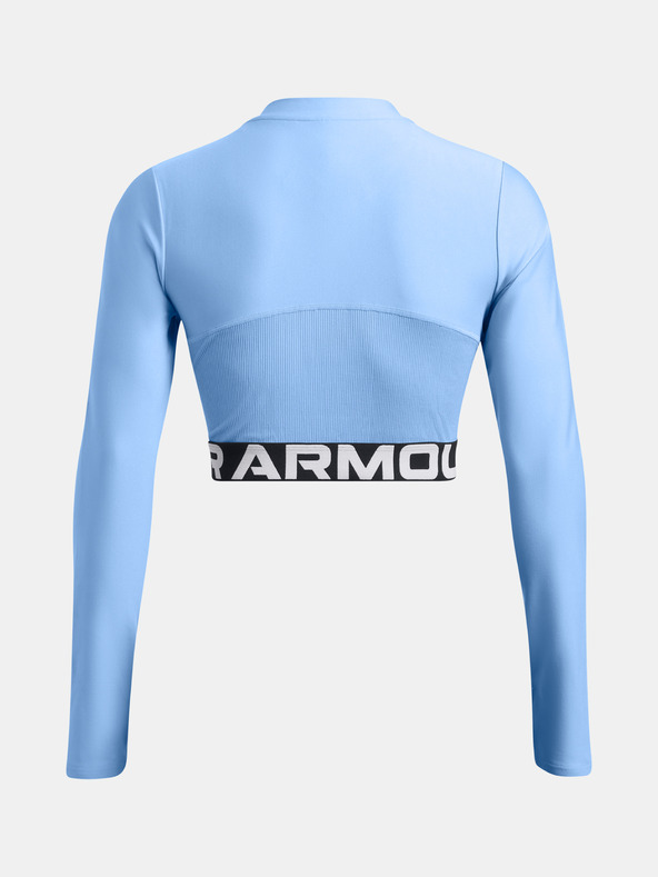 Under Armour Tricou HeatGear Rib 1/4 Zip LS pentru femei Under Armour