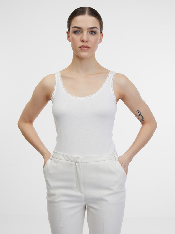Orsay Top alb pentru femei ORSAY