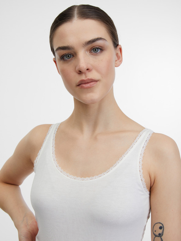 Orsay Top alb pentru femei ORSAY