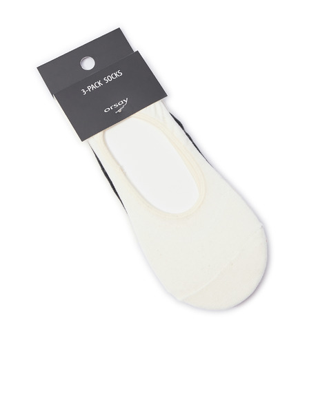 Orsay Set de trei perechi de șosete pentru femei în culori crem, bej și negru ORSAY