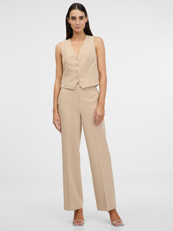 Orsay Pantaloni de damă maro deschis ORSAY