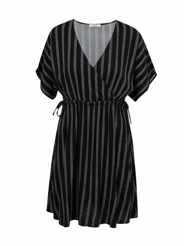 Orsay Rochie de damă neagră cu dungi ORSAY